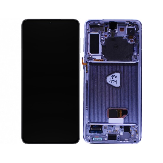 Touch+Display with Frame and Camera Samsung Galaxy S21 Plus 5G/G996 6.7" Service Pack Phantom Silver